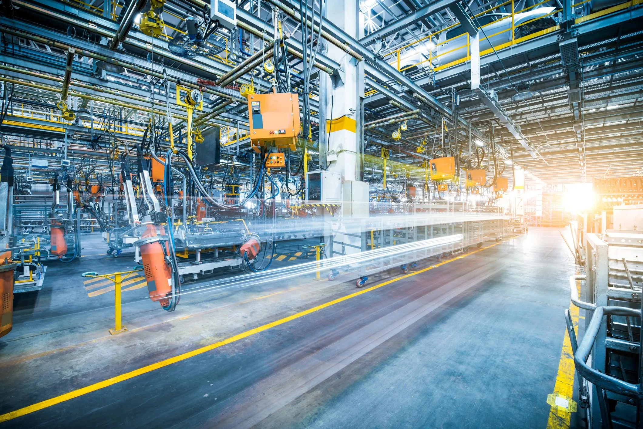 Automated factory production line
