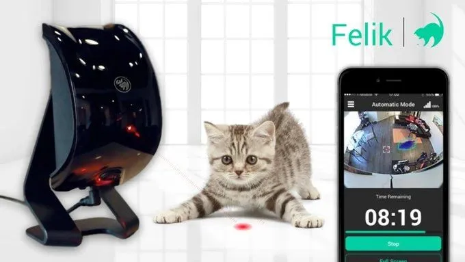 Felik automatic cat laser toy with its phone app