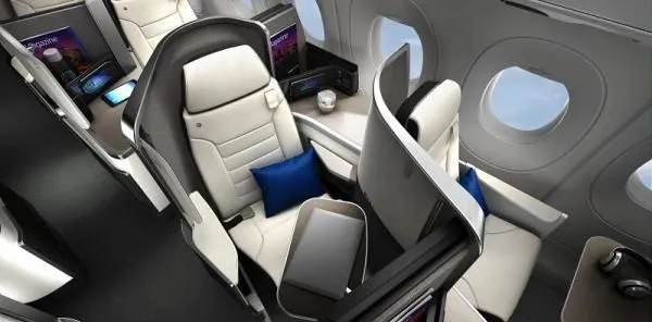 Aircraft business-class seating